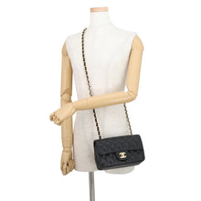 将图像加载到图库查看器中，CHANEL Matelasse Chain Shoulder Limited Edition Design BlackA69900 Leather Size 20
