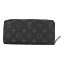 将图像加载到图库查看器中，LOUIS VUITTON Zippy Wallet - Horizontal NoirM11611 Monogram Eclipse
