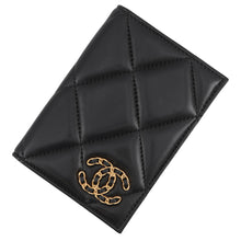 Load image into Gallery viewer, CHANEL CHANEL 19 Dixneuf Passport Case BlackAP3363 Lambskin
