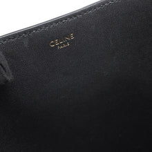 Load image into Gallery viewer, CELINE Triomphe Louise 2-Way Handbag Black119173FX9.38NO Calf Leather Size Small
