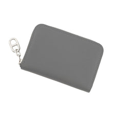 Load image into Gallery viewer, HERMES Zip-A-Go Compact Coin Purse Gris Meyer Evercolor
