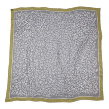 将图像加载到图库查看器中，HERMES Carré H Calligraphy Equestre Size 140 Gravier/Chartreuse/Atlantic Cashmere70% Silk30%
