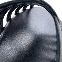 将图像加载到图库查看器中，HERMES Sandals Noria BlackH262093Z 02350 Leather Size 37

