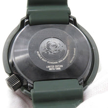 Load image into Gallery viewer, SEIKO Prospex Mobile Suit Gundam 40th Anniversary Mass Production Type Zaku Model - Limited Edition of 1000 Worldwide TI Ceramic Silicon Green DialSBDX027
