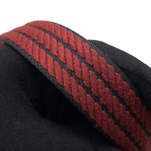 将图像加载到图库查看器中，HERMES Bandouliere Sangle Cordage Rouge H/Black Canvas Swift Leather Size 1"/43.3"
