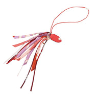 HERMES Petit H Bag Charm Fish Roo Red/Multicolor Epsom Silk
