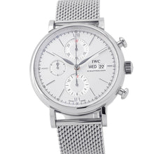 Load image into Gallery viewer, IWC Portofino Chronograph W42mm Stainless Steel Silver DialIW391028
