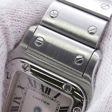 Load image into Gallery viewer, CARTIER Santos Garbe SM H25mm×W24mm Stainless Steel Ivory DialW20056D6
