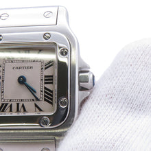 Load image into Gallery viewer, CARTIER Santos Garbe SM H25mm×W24mm Stainless Steel Ivory DialW20056D6
