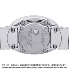 Load image into Gallery viewer, CARTIER Mini Baignoire Diamond Bezel H25mm×W18mm 18K White Gold Ivory DialWB5095L2
