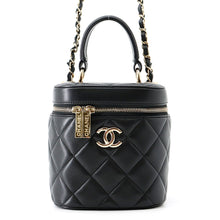 Load image into Gallery viewer, CHANEL Trendy CC 2-Way Vanity Bag BlackAS1626 Lambskin
