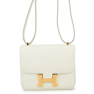 HERMES Constance3 Verso Miroir Mushrooms/Chai Chevre Myzore Goatskin Swift Leather Size Mini