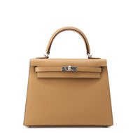 HERMES Kelly Sellier Biscuit Epsom Size 25
