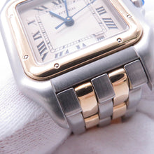 Load image into Gallery viewer, CARTIER PANTHERE MM 2 Row W36mm × H26.5mm Stainless Steel K18YG Ivory DialW25028B6
