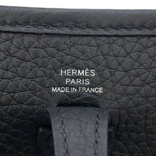 将图像加载到图库查看器中，HERMES Evelyne Long Black Taurillon Clemence Size TPM
