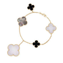 将图像加载到图库查看器中，Van Cleef &amp; Arpels Magic Alhambra Bracelet 5 motifsVCARD78700 18K Yellow Gold
