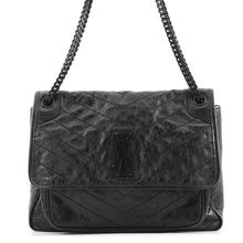 Load image into Gallery viewer, SAINT LAURENT PARIS Niki Shoulder Bag Black506854 Leather Size Large
