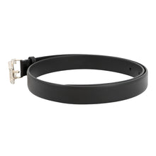 Load image into Gallery viewer, CHANEL CC Logo Belt Black Leather Rhinestone Size 70/28
