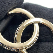 Load image into Gallery viewer, CHANEL CC Logo Belt Black Leather Rhinestone Size 70/28
