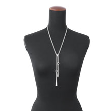 将图像加载到图库查看器中，HERMES Clou de Forge Lariat NecklaceH122202B 00 SV925
