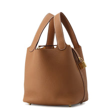 将图像加载到图库查看器中，HERMES Picotin Lock Gold Taurillon Clemence Size PM
