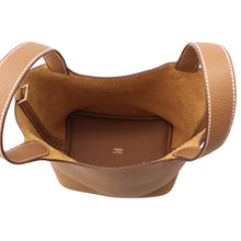 将图像加载到图库查看器中，HERMES Picotin Lock Gold Taurillon Clemence Size PM
