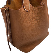 将图像加载到图库查看器中，HERMES Picotin Lock Gold Taurillon Clemence Size PM
