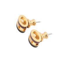 Load image into Gallery viewer, HERMES Pop Ash Earrings Rocabar Size Mini Galaxy Lacquer Gold Plated
