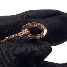 将图像加载到图库查看器中，HERMES Pop Ash Necklace Size Mini Rose Dragee Gold Plated Lacquer
