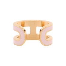 Load image into Gallery viewer, HERMES Pop Ash Ear Cuff Rose Dragee Lacquer Gold Plated
