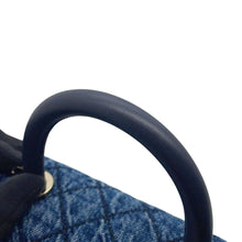 Load image into Gallery viewer, CHANEL Matelasse Coco Handle Top Handle Denim Flap Bag BlueA92990 B23338 U7740 Washed denim, cotton, calf leather Size XS
