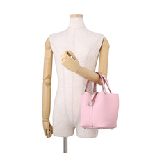 将图像加载到图库查看器中，HERMES Picotin Lock Rose Sakura Taurillon Clemence Size PM
