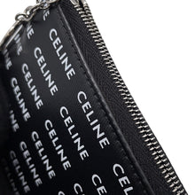 Load image into Gallery viewer, CELINE Logo Card Case Black/White10B772 PVC
