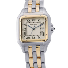 Load image into Gallery viewer, CARTIER PANTHERE LM 2 row H39.5mm×W29.5mm Stainless Steel K18YG Ivory DialW25027B6
