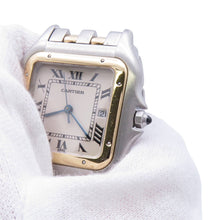 Load image into Gallery viewer, CARTIER PANTHERE LM 2 row H39.5mm×W29.5mm Stainless Steel K18YG Ivory DialW25027B6
