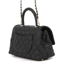 Load image into Gallery viewer, CHANEL Coco Handle 2WAYHandbag BlackA92990 Caviar Leather Size XS
