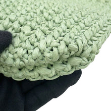 Load image into Gallery viewer, PRADA Crochet Tote Bag Green1BG422_2A2T_F0934 Raffia Size Small
