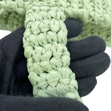 Load image into Gallery viewer, PRADA Crochet Tote Bag Green1BG422_2A2T_F0934 Raffia Size Small
