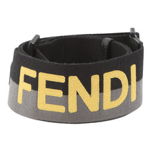 将图像加载到图库查看器中，FENDI Strap you Black/Gray/Yellow8AV397 Canvas
