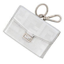 Load image into Gallery viewer, FENDI FF Logo Bag Charm Silver7AS206 Leather
