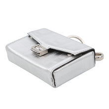 Load image into Gallery viewer, FENDI FF Logo Bag Charm Silver7AS206 Leather
