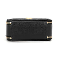 将图像加载到图库查看器中，CHANEL Matelasse Logo Handle 2-Way Shoulder Bag BlackAS3222 Caviar Leather
