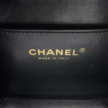 将图像加载到图库查看器中，CHANEL Matelasse Logo Handle 2-Way Shoulder Bag BlackAS3222 Caviar Leather
