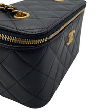 Load image into Gallery viewer, CHANEL Matelasse Vanity ChainShoulder Bag BlackAP2550 Lambskin
