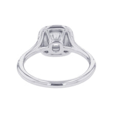 Load image into Gallery viewer, TIFFANY&amp;Co. Soleste Cushion Cut Double Halo Engagement Ring Size Approximately No. 13 Pt950
