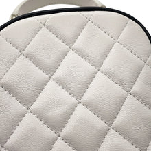 将图像加载到图库查看器中，CHANEL Matelasse Chain Backpack White/BlackAP4514 Lambskin
