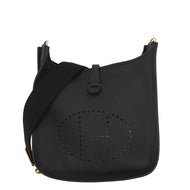 HERMES Evelyne 3 Black Taurillon Clemence Size PM