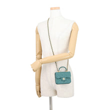 Load image into Gallery viewer, CHANEL Matelasse flap coin purse GreenAP2200 Lambskin
