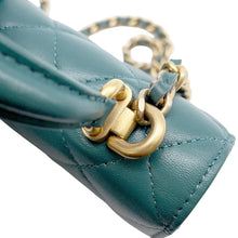 Load image into Gallery viewer, CHANEL Matelasse flap coin purse GreenAP2200 Lambskin
