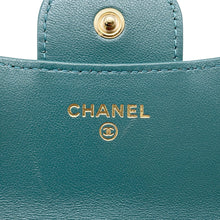 Load image into Gallery viewer, CHANEL Matelasse flap coin purse GreenAP2200 Lambskin

